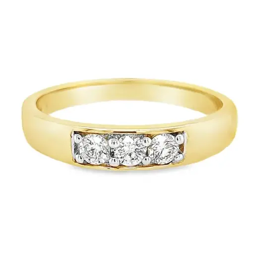 [GRE1366-565] Yellow gold ring with diamond 0.30 carats