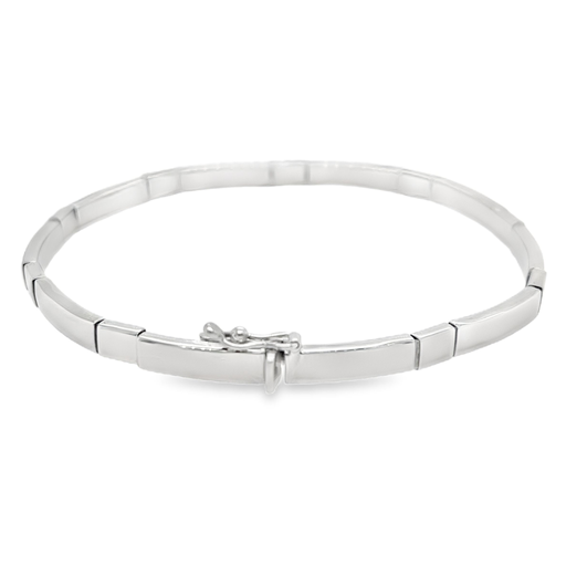 [WA0194] White gold bracelet 4.2mm wide