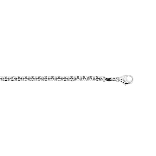 [WA0199] Witgouden armband Jasseron schakel 19,5cm