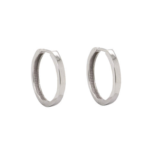 [WOR1059] White gold earrings