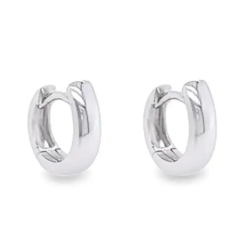 [WOR1094] White gold earrings