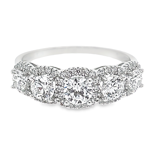 Witgouden ring met Swarovski Zirkonia