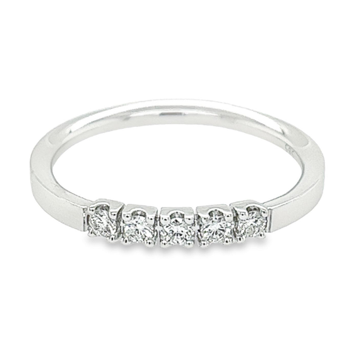 Witgouden ring met Diamant 0,15 karaat