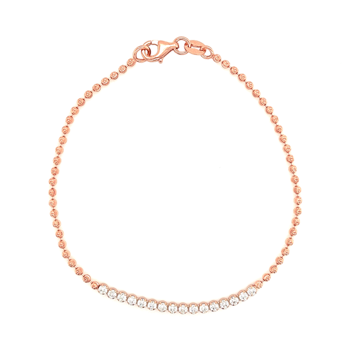 [ZA1667] Rosé zilveren armband met Zirkonia