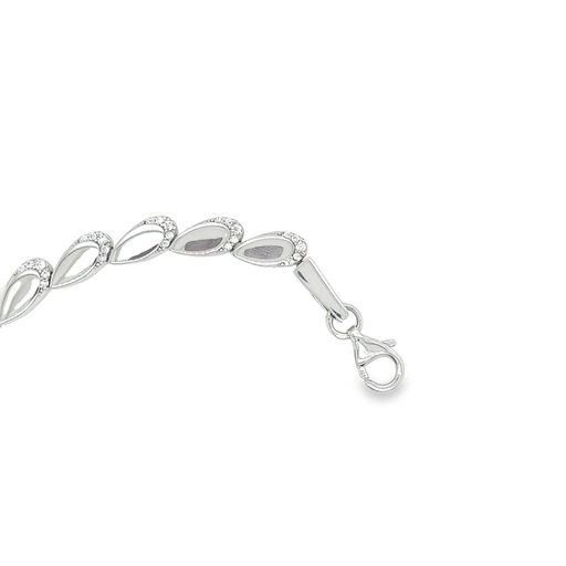 [ZA1775] Silver bracelet with Zirconia