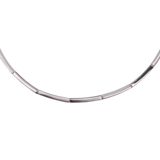 [ZC1728] Zilveren collier Mat/ Glans