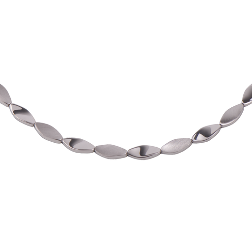 [ZC1744] Zilveren collier Mat/ Glans