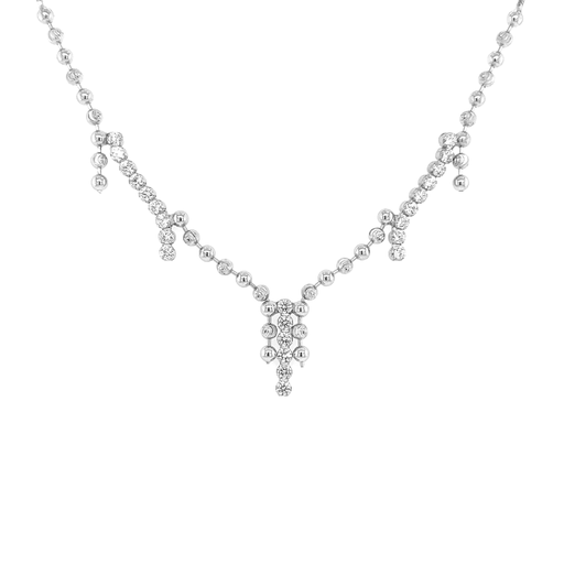 [ZC1805] Silver fantasy necklace with Zirconia