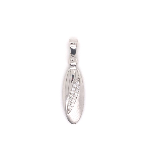 [ZH1885] Silver pendant Fantasy with Zirconia stones