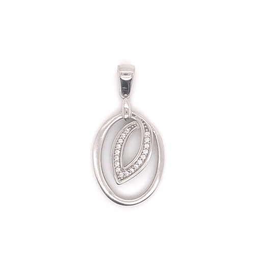 [ZH1890] Silver pendant Fantasy with Zirconia stones