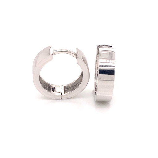 [ZO1926] Silver hinged hoop earrings 4.5mm wide