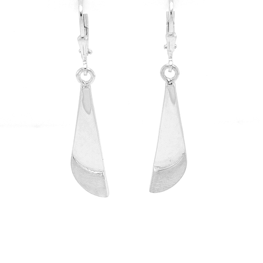 [ZOH1912] Silver earrings Fantasy Matte/Gloss