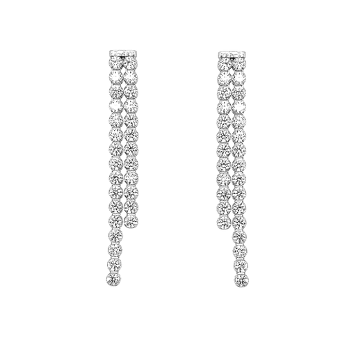[ZOH2007] Silver earrings with Zirconia