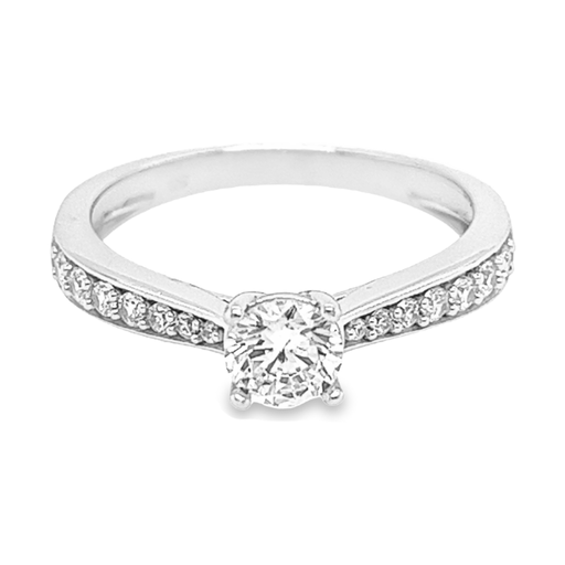 [ZR1330-60] Silver ring with Zirconia
