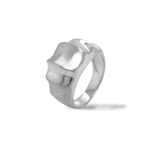 [ZR2019] Zilveren ring Fantasie Mat/Glans