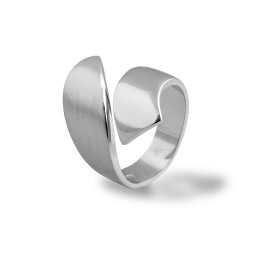 [ZR2045] Silver fantasy ring matte/gloss WRSM