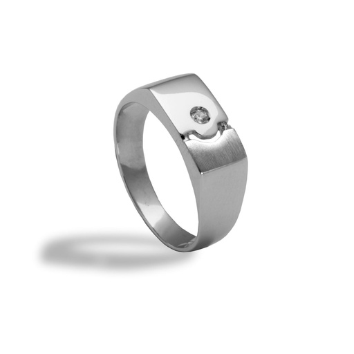 [ZR2065] Silver ring Fantasy with Zirconia stone